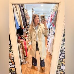 London Fog Cream Trench Coat